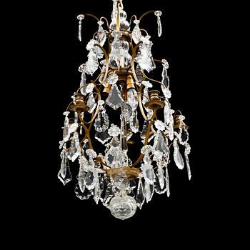 LJUSKRONA, barockstil, 1900-/2000-tal. Höjd 75 cm.