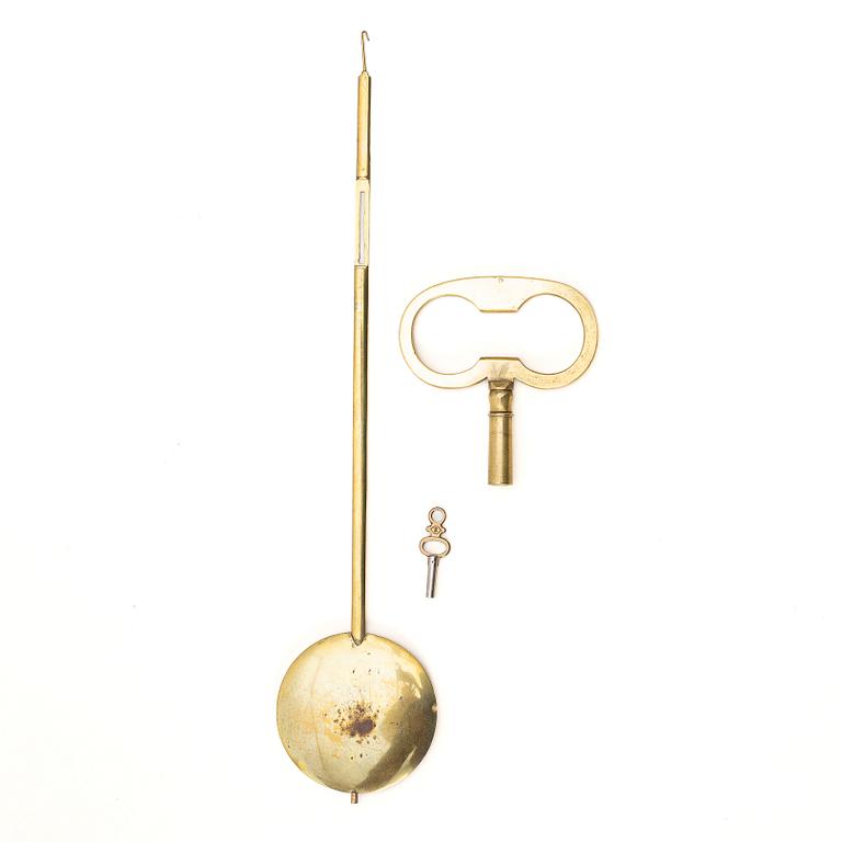 A Late Gustavian Wall clock, by Anders Lundstedt (watchmaker in Stockholm 1786–1820).