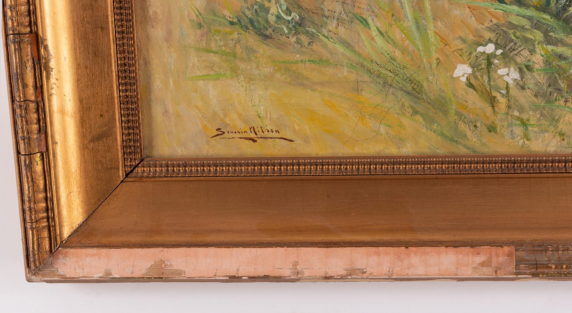 Severin Nilson, oil on canvas, signed.