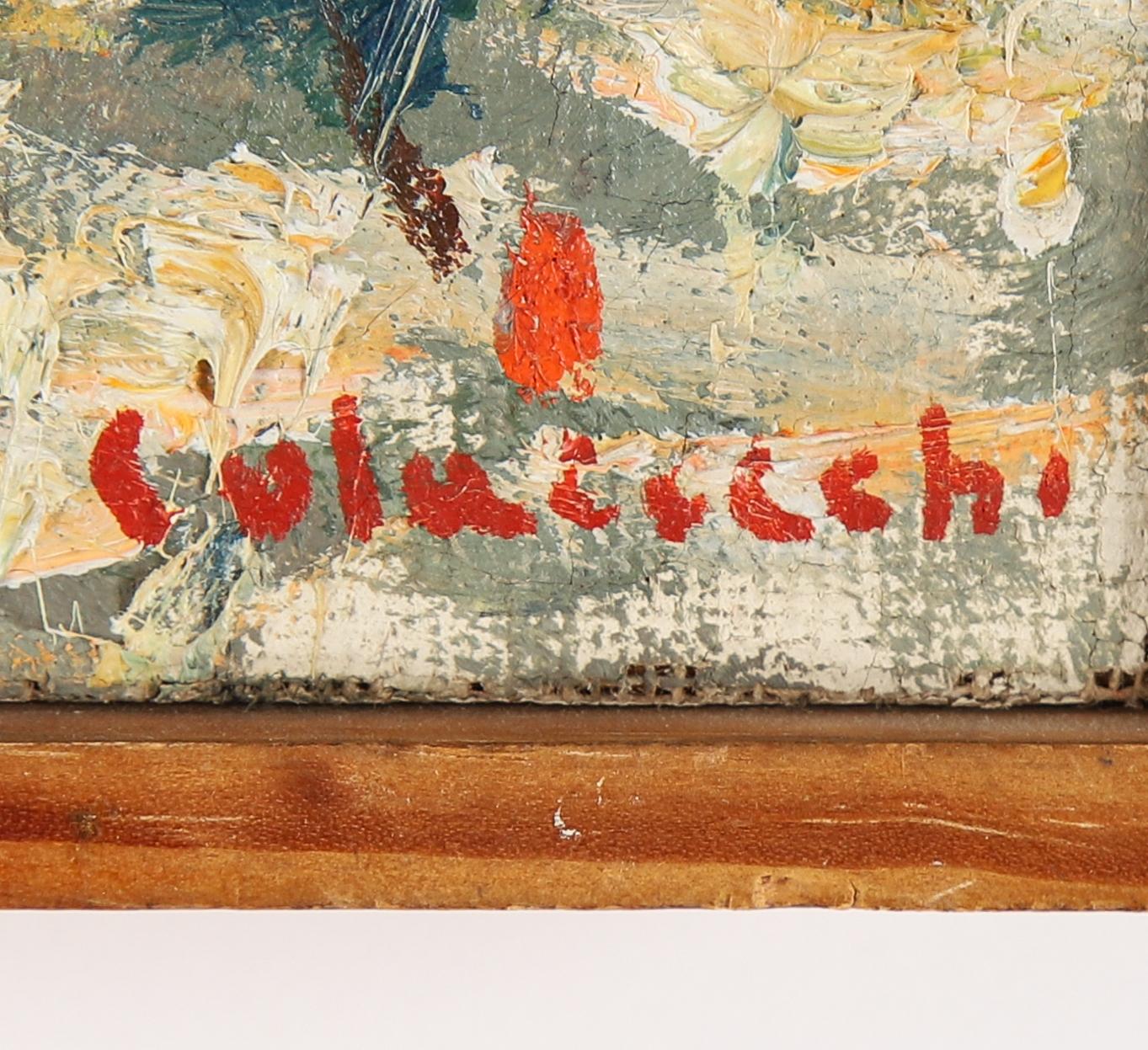 Giovanni Colacicchi, oil on canvas, signed.