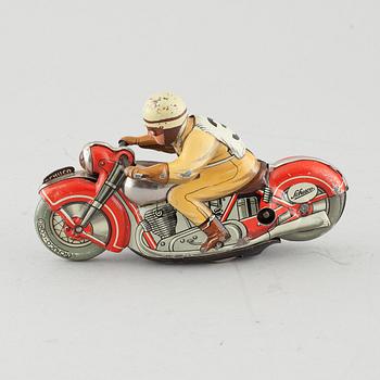 LEKSAK, Schuco Sport motorcykel, Tyskland, 1930/40-tal.