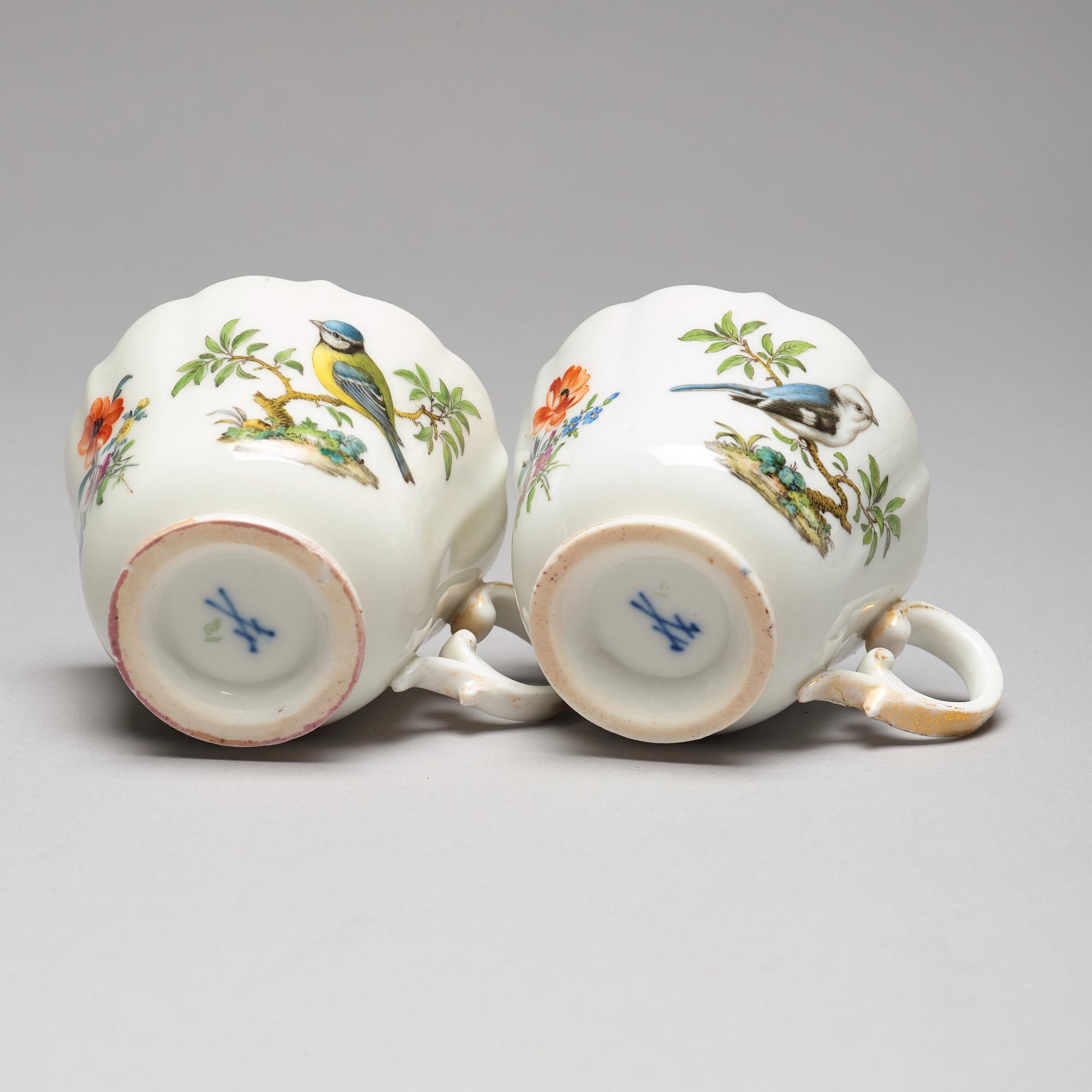A Meissen Tete a Tete service, 19th Century. (6 pieces).
