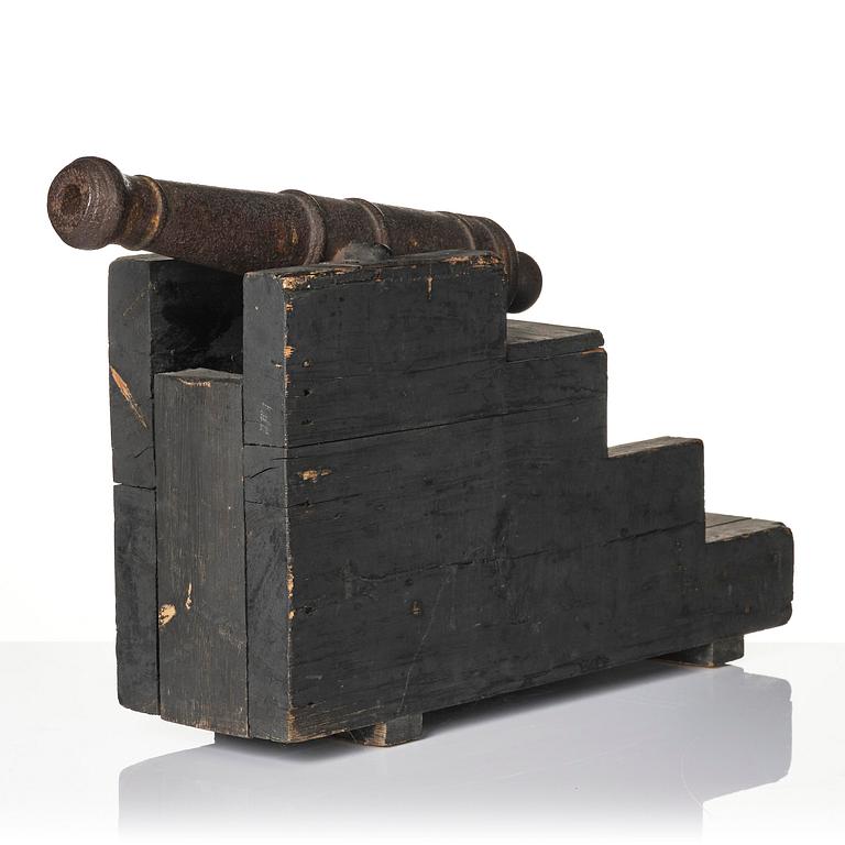 A pair of salute cannons, presumably 19th century.