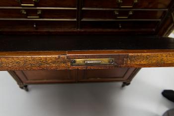 A Directory style mahogany bureau (France 1795-1799).