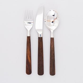 BERTEL GARDBERG, CUTLERY, 6+6+12 pcs, 'Lion de Lux', manufacturer Hackman, Finland. Designed 1958.