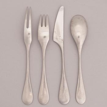 A 28-piece set of 'Mango' steel cutlery by Nanny Still, Hackman Finland 18/8.