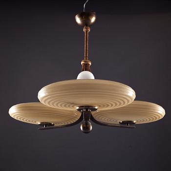 TAKLAMPA, troligen Orno, 1930-tal. Höjd 53 cm.