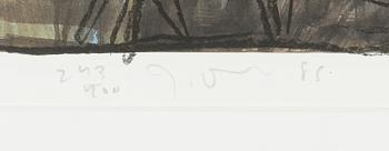 Jim Dine, offset, signerad och daterad 1985, numrerad 243/400.