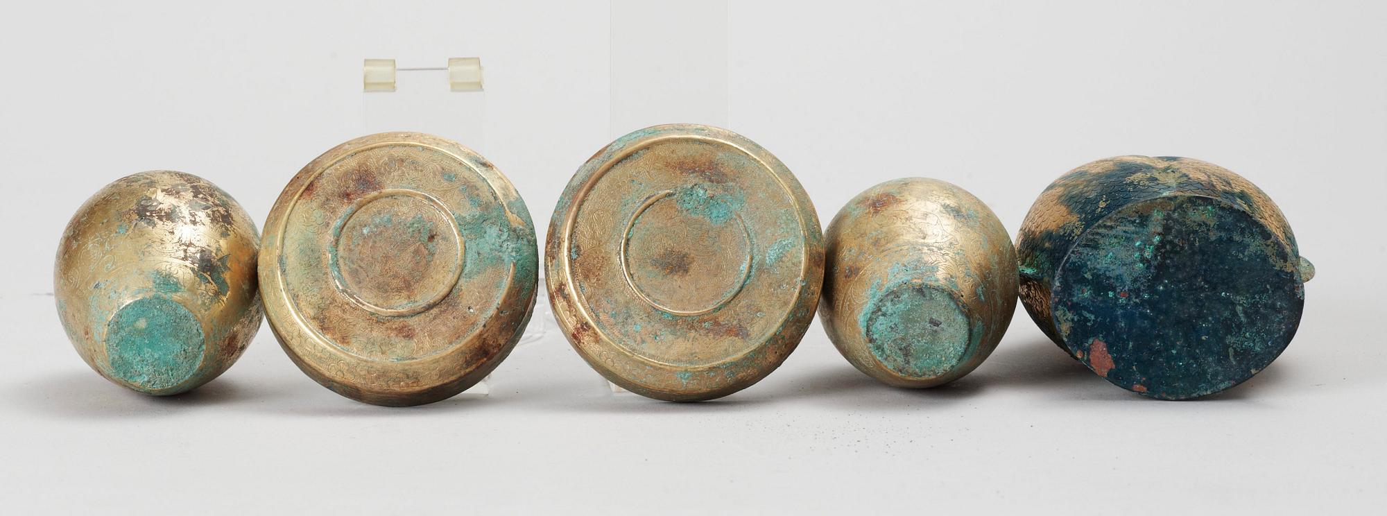 PARTI BRONS, 4 delar. Kina. 1900-tal.