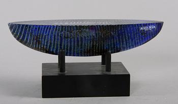 SKULPTUR, glas, Bertil Vallien, Kosta Boda, sign.