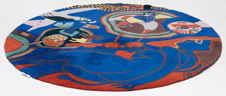 Beverloo Corneille, after, a tufted 'Elégie d'un étè' carpet, diameter 210 cm.