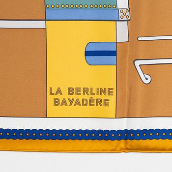 Hermès, a 'La Berline Bayadère' twill silk scarf.