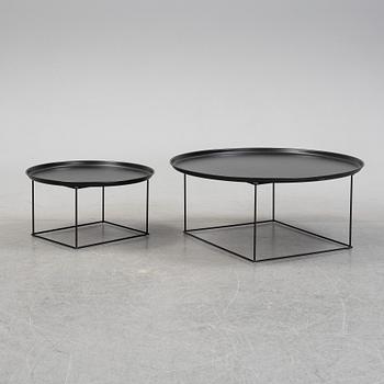 Patricia Urquiola, a set of two coffe tables, model 'Fat-Fat' for B&B Italia, modern manufacturing.