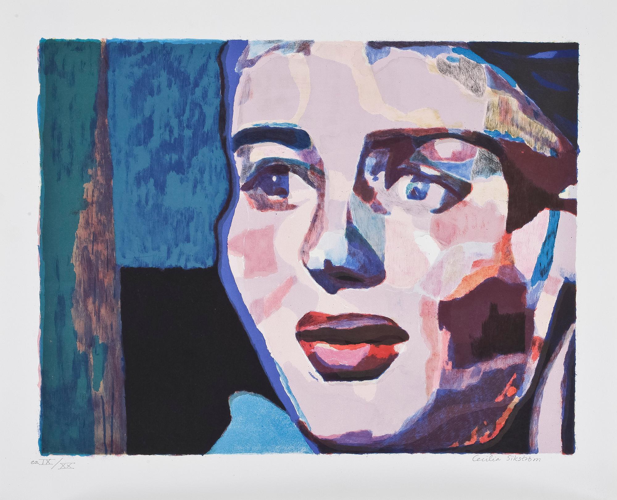 CECILIA SIKSTRÖM, färglitografi, signerad o numrerad ea IX/XX.
