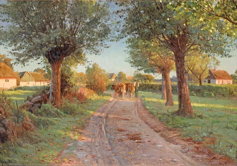 Peder Mork Mönsted, Summer evening.