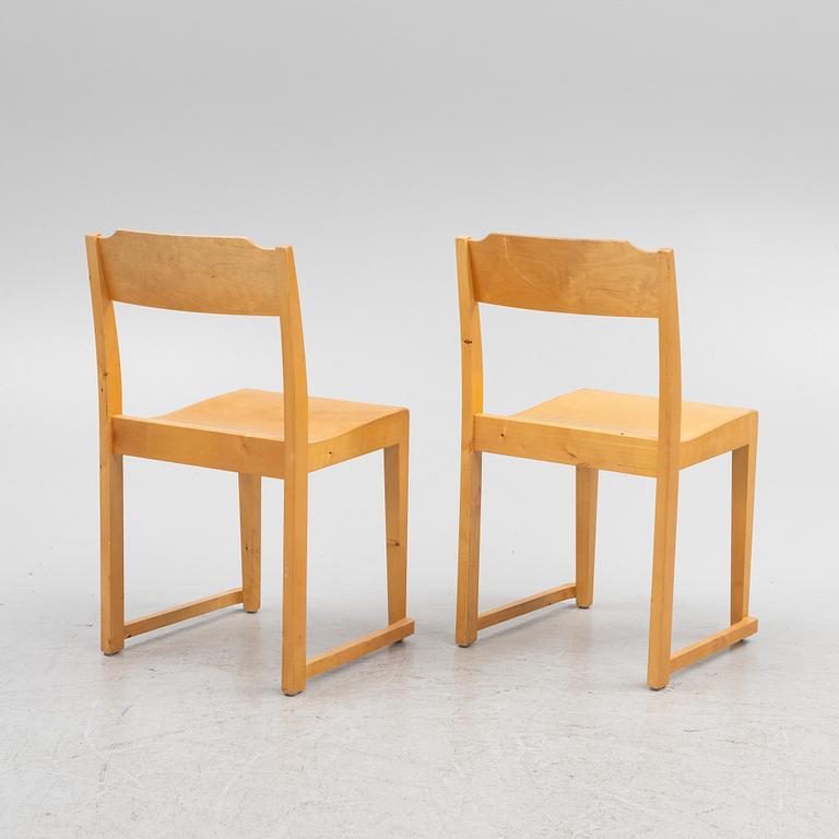 Sven Markelius, six chairs, "The Orchestra Chair".