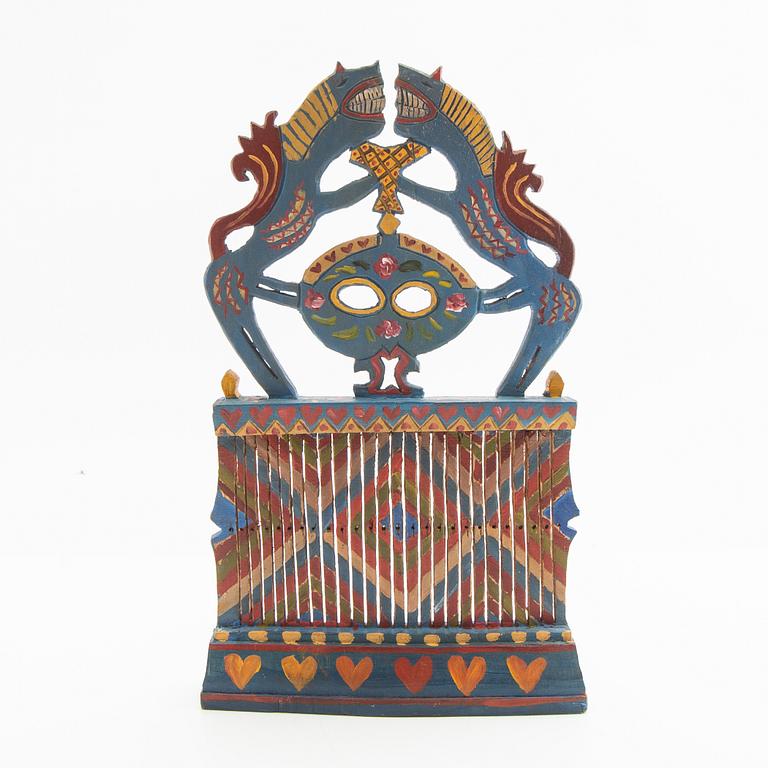 Band weaving shuttle, folk art, second half of the 19th century.
