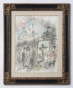 Marc Chagall, "L'artiste et l'ange".