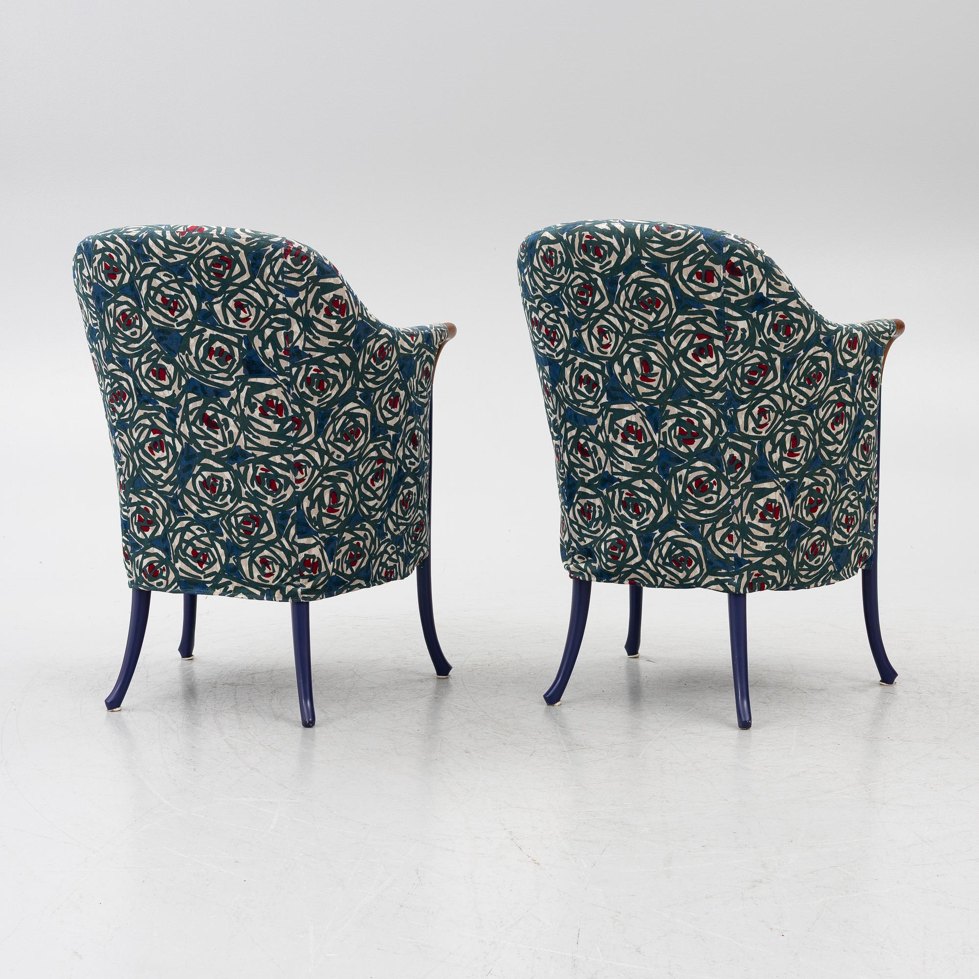Umberto Asnago, armchairs, a pair, “Progetti”, Giorgetti, 2000s.
