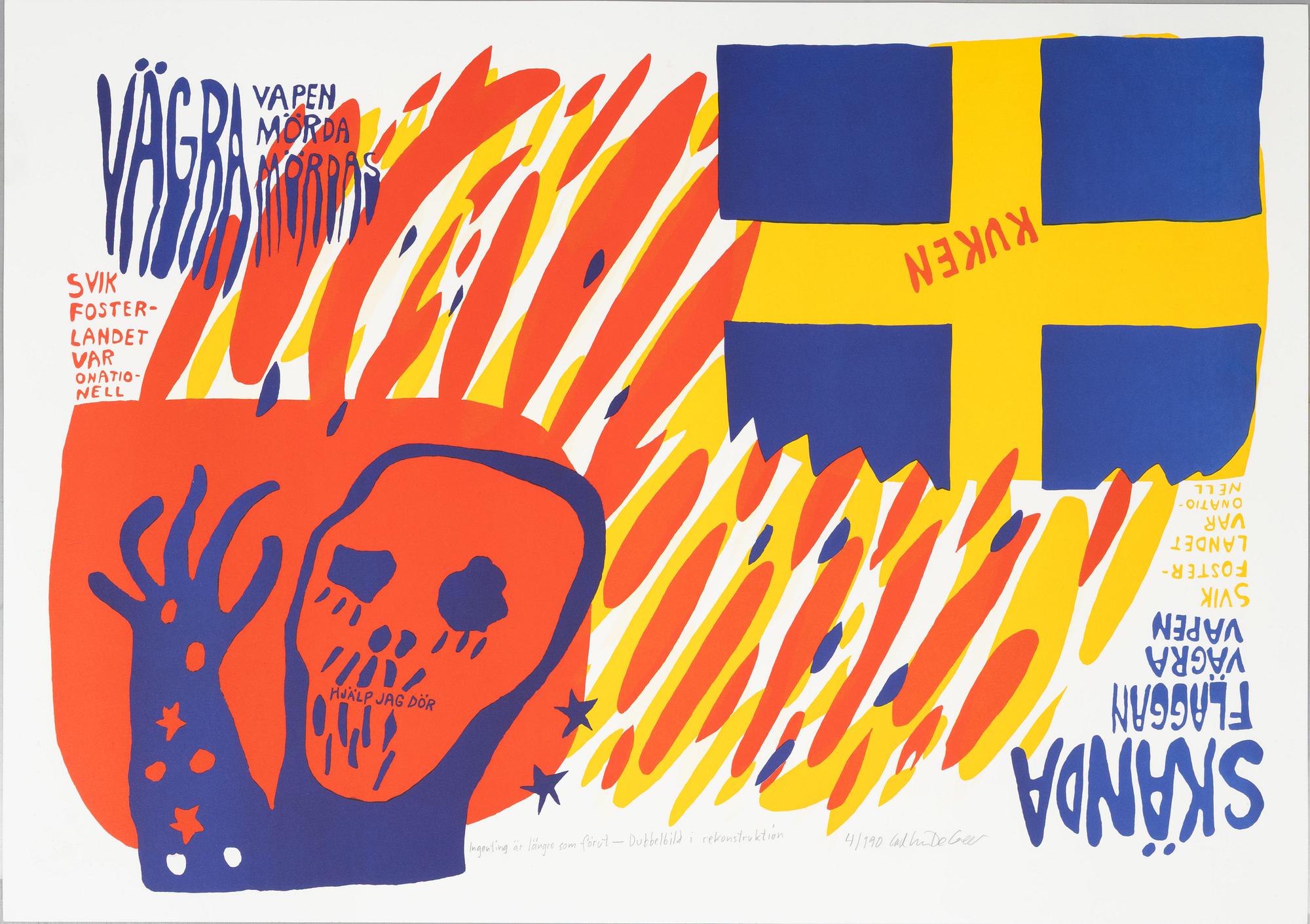 Carl Johan De Geer,  "Ingenting är längre som förut - Dubbelbild i rekonstruktion".