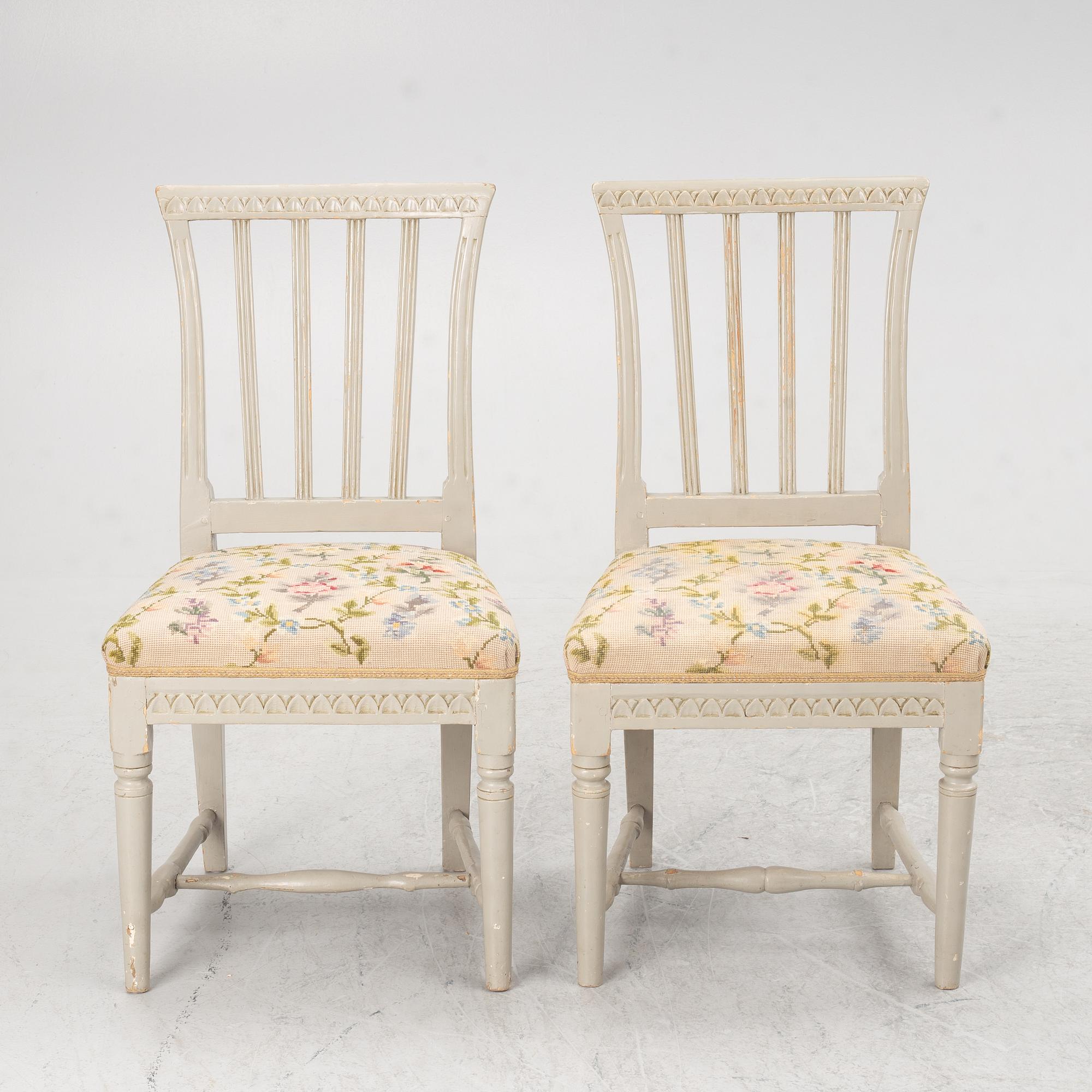 Chairs, a pair, Gustavian, 19th century.