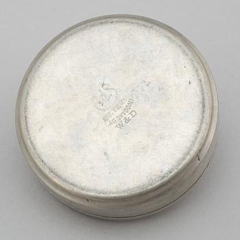 A PEWTER BUTTON BOX, 'Originell', Widerholm & Dahlberg, Eskilstuna.