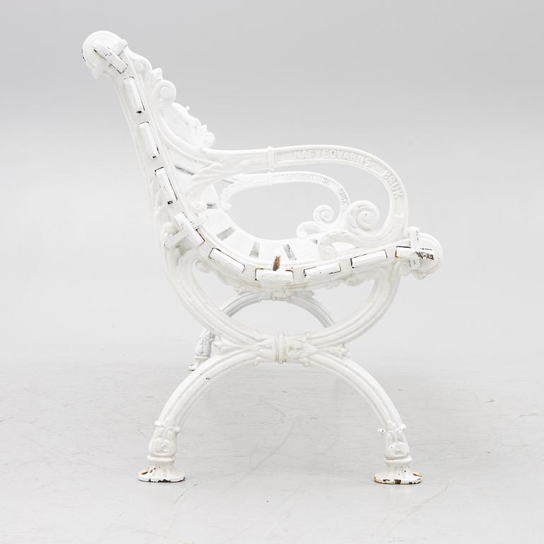 Trädgårdssoffa, Näfveqvarns Bruk, tidigt 1900-tal.