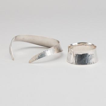 ATELJÉ WALDEMAR/STIGBERT , stelt halsband och armband silver.