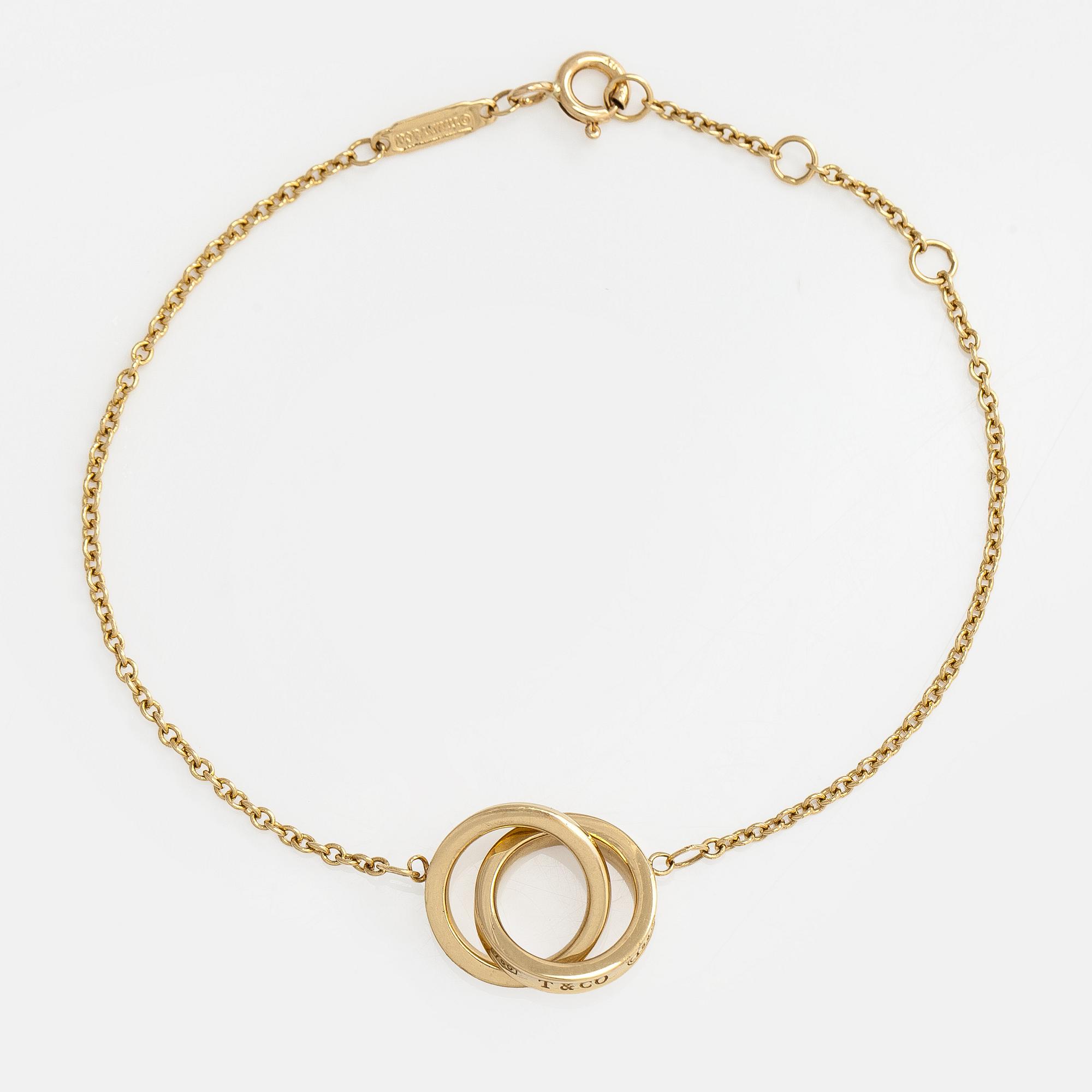 Tiffany & Co, rannekoru  "Interlocking Circles" 18K kultaa.