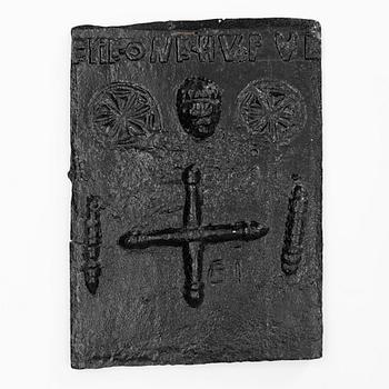 A stove plate, 17th-18th Century.