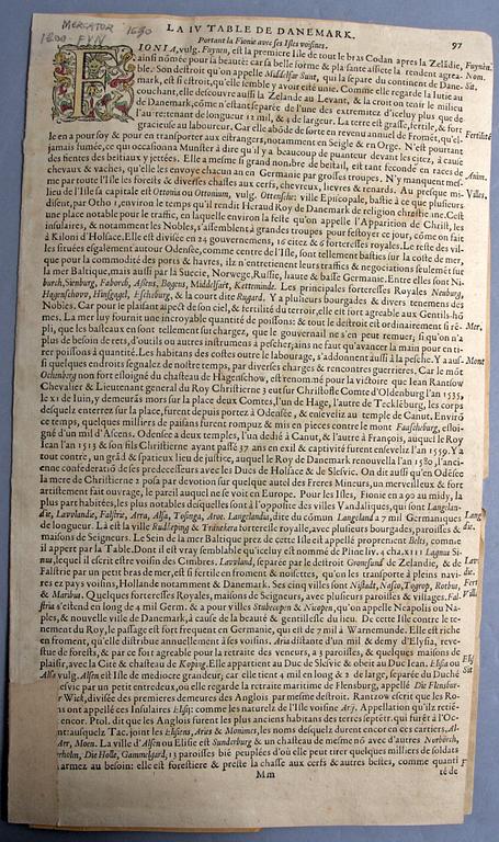 KARTA, Mercator, 1630.