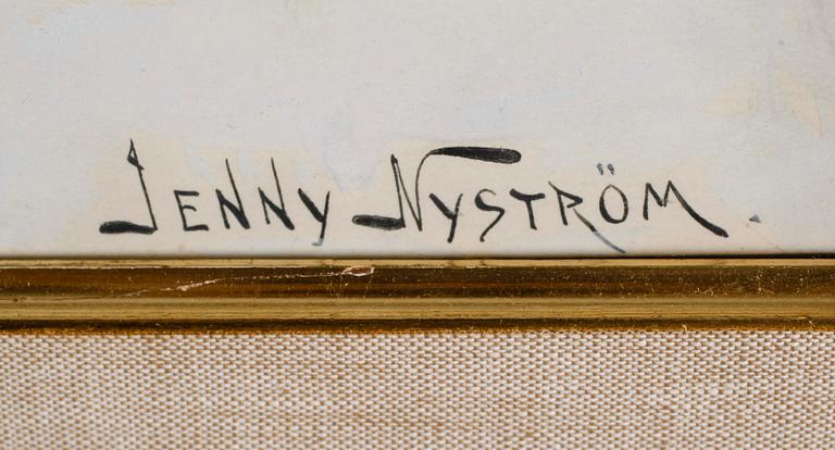 JENNY NYSTRÖM, akvarell, signerad.