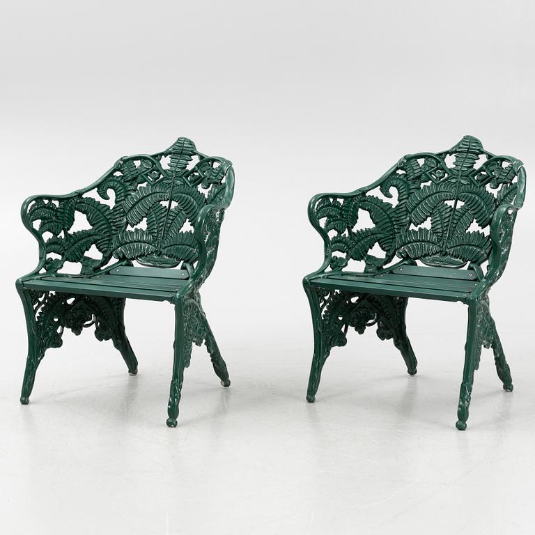 A garden set with table, sofas and chairs, Byarums Bruk, Sweden.