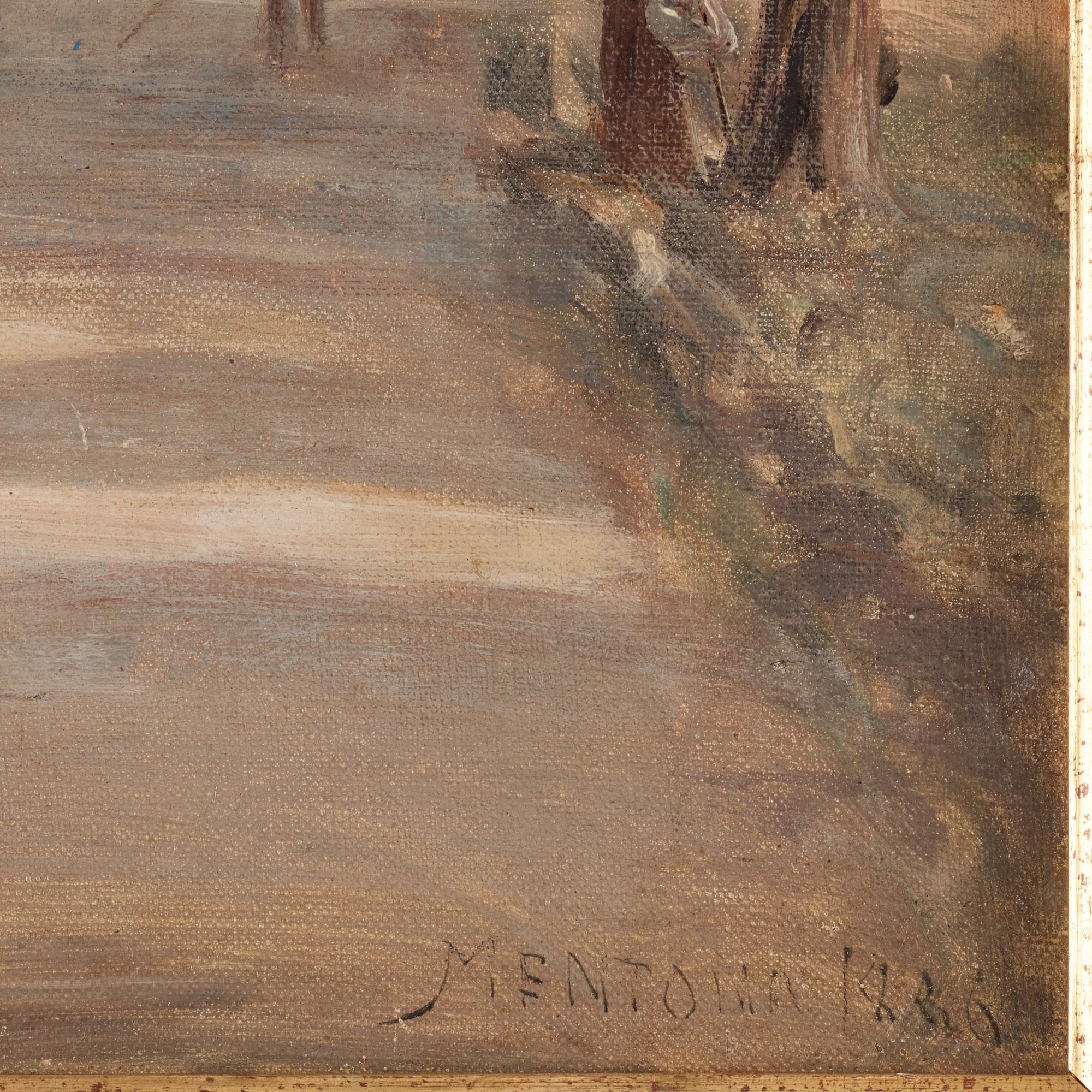 Wilhelm Dahlbom, A street in Menton.