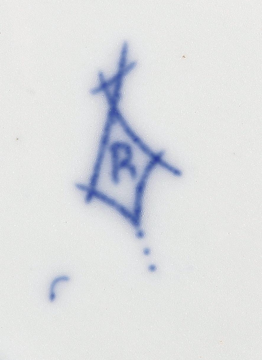 MATSERVIS, 36 delar, porslin, Rudolstadt, sent 1800-tal.