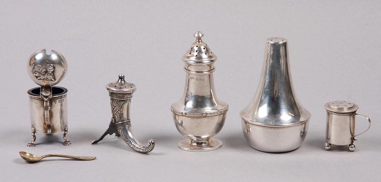 PARTI SILVER, 5 delar, bla London 1905.