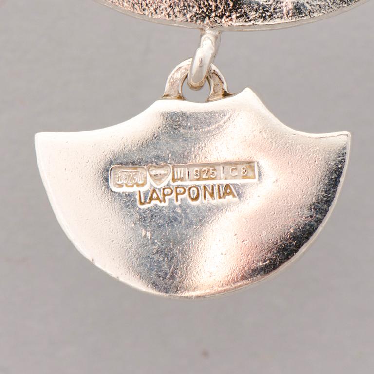 NECKLACES, 4 pcs, silver. Lapponia 1978-91.