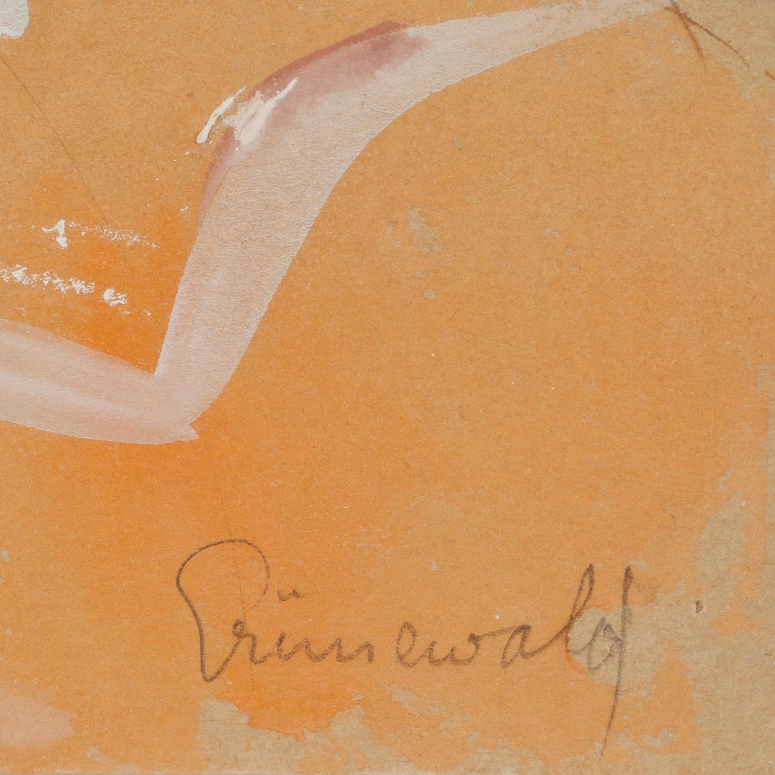 ISAAC GRÜNEWALD, gouache. Sign.