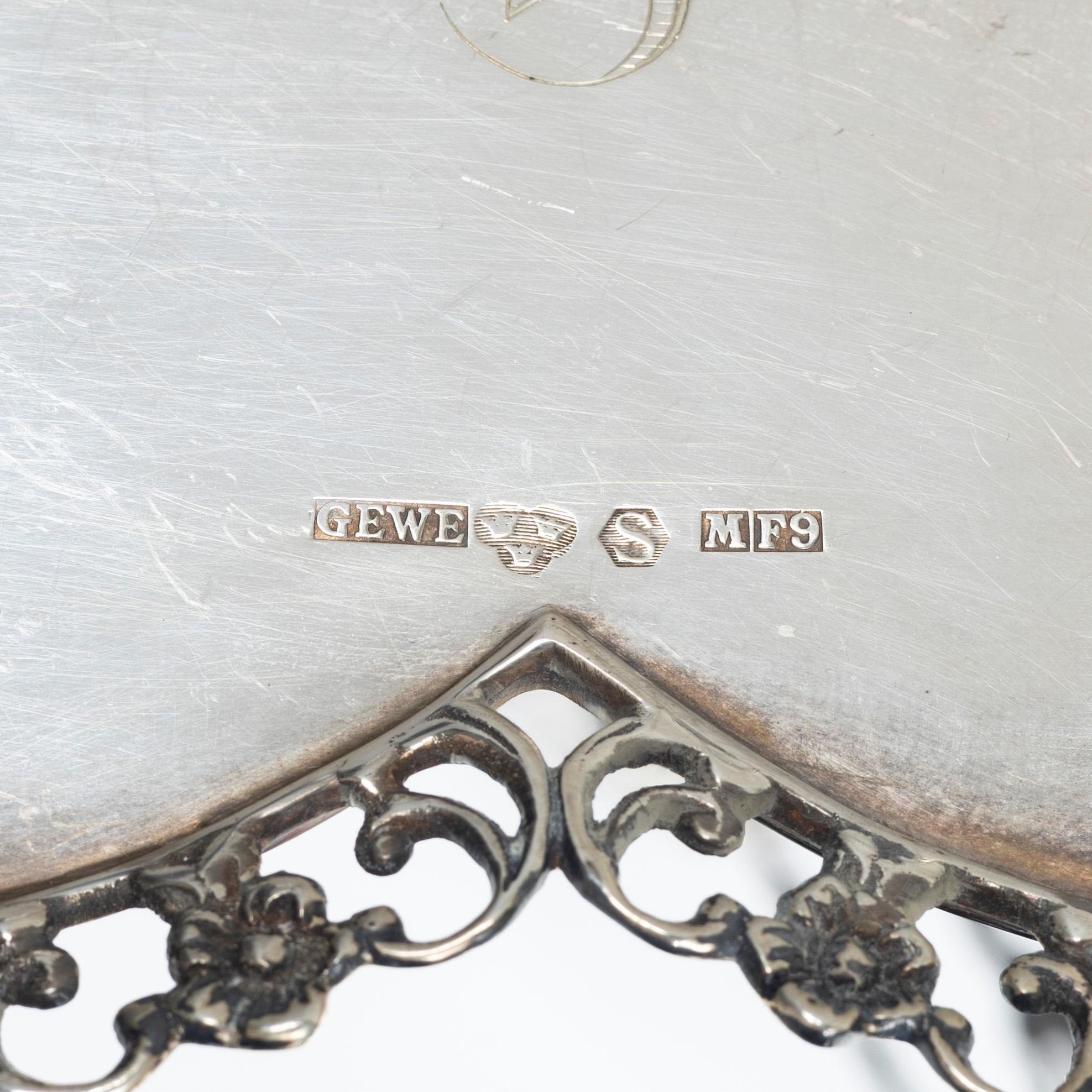 Serving set, silver, 4 pieces, Neo-Rococo style, Gewe, Malmö, 1951–66,