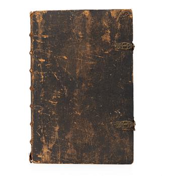 Karl XII:s stora kyrkobibel (bokstavligen i detta fall), 1702-3, Biblia, thet är all then heliga skrift på swensko.