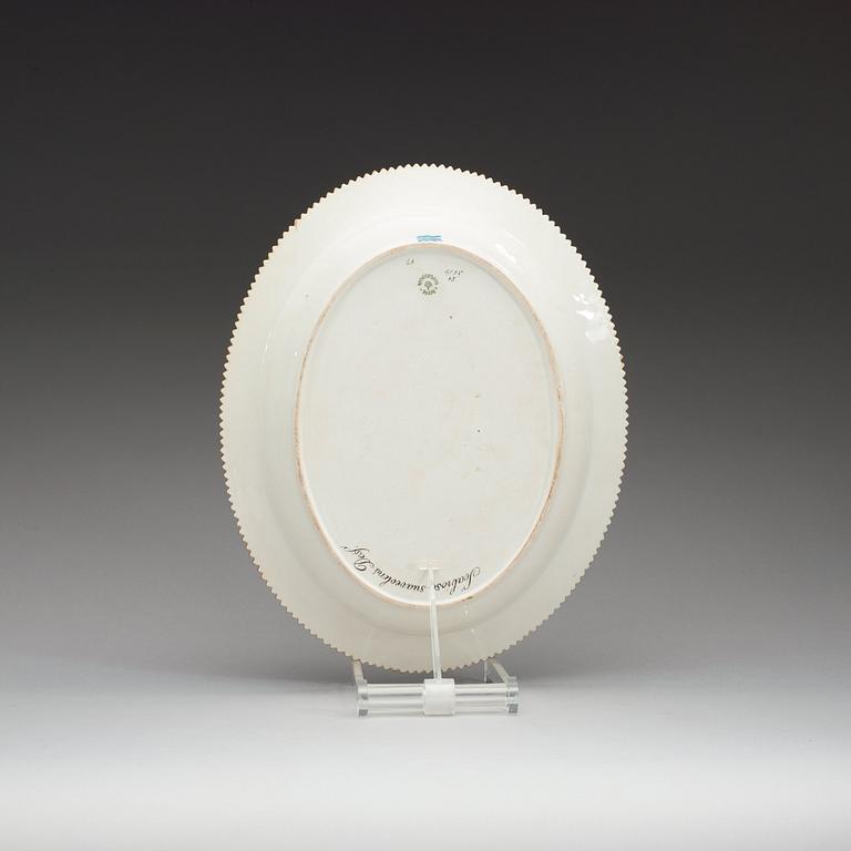 A Royal Copenhagen 'Flora Danica' dish, Denmark, 20th Century.