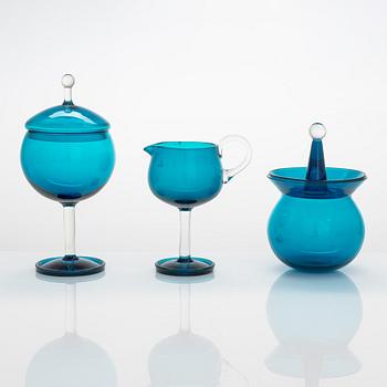 Nanny Still, a 5-piece 'Harlequin' glassware for Riihimäen Lasi Oy.