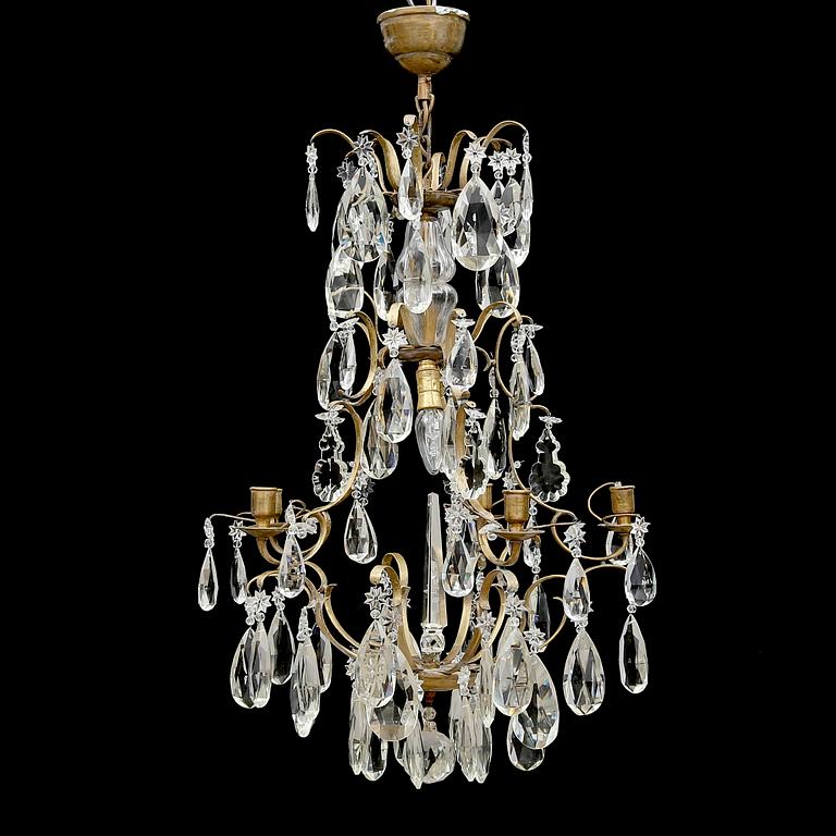 LJUSKRONA, barockstil, 1900-talets första hälft. Höjd ca 65 cm.