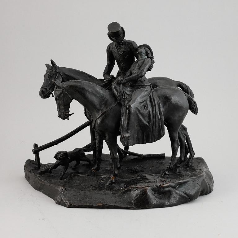 Unknown artist, sculpture, bronze.