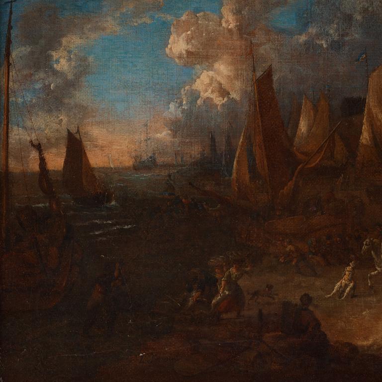 Lucas Smout II, Fishmarket at the coast.