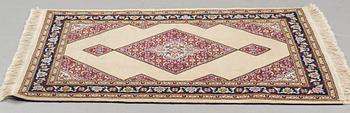 A rug old oriental, ca 140 x 96 cm.