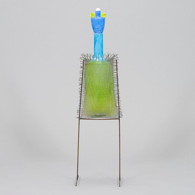 Markku Salo, a glass sculpture, signed Markku Salo Nuutajärvi Notsjö 1991.