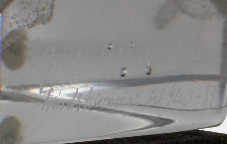 OBJEKT/SKULPTUR, glas, Jonas Torstensson, Lindshammar, 1989, numrerad 5/99.