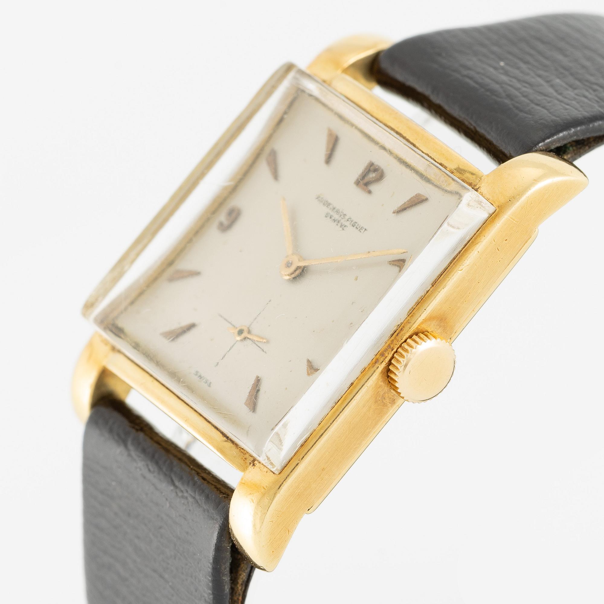 Audemars Piguet, "Tank", wristwatch, 26 x 27 (36) mm.