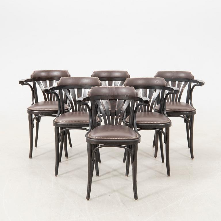 Armchairs 6 pcs model no 24 Thonet 21st century.